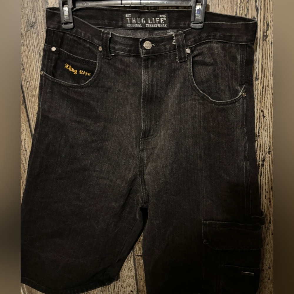 Thugs Life Y2K mens Black shorts V